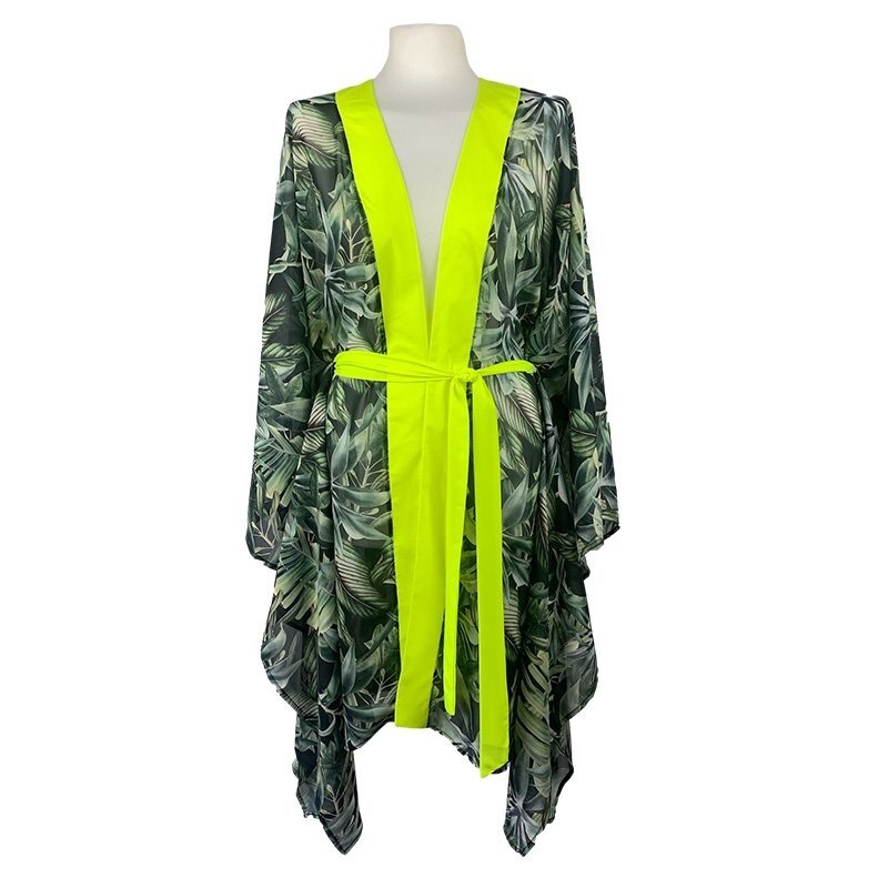 Kimono Jungle Gold Skull Short