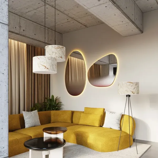 Lampa wisząca NEVIA marmur