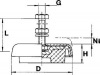 Wibroizolator do maszyn LEVEL-MOUNT 8000kg LM 7-77 EFFBE