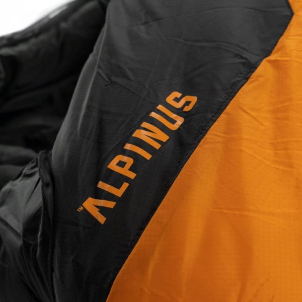 Śpiwór Alpinus Fiber Pro 1300 215x75x50cm pomarańczowo-czarny DN43536