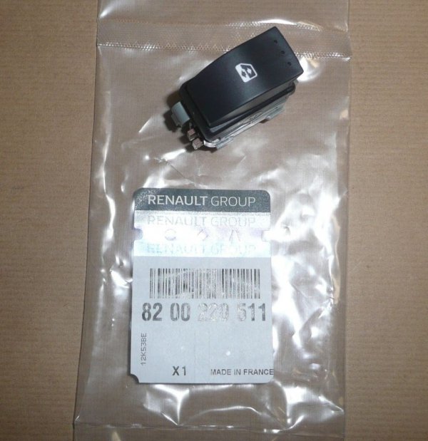ORIGINAL Schalter Für Fensterheber Vorne Rechts RENAULT ESPACE IV SCENIC II MEGANE II 8200091406 , 8200220511