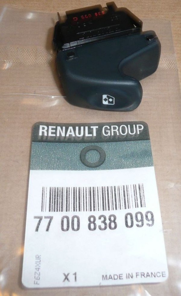 Original Schalter Fensterheber Taste Renault Megane I 6 PIN Kangoo 7700838099