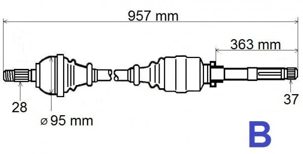 Antriebswelle vorne rechts für Citroën C6 TD , C5 III 2,7 3.0 ,  1440106180 , 1607019280 , 3273.LJ , 3273.LK , 3273.SN , 3273.SP , 3273.SR , 3273.TP , 3273.TQ , 3273.WW , 3273.WZ , 3273LJ , 3273LK , 3273SN , 3273SP , 3273SR , 3273TP , 3273TQ , 3273WW , 32