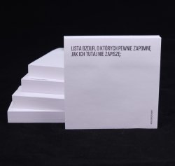 Karteczki samoprzylepne  - Lista Bzdur!