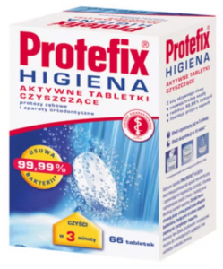 Protefix Higiena Aktywne Tabletki Czyszczące 66 Sztuk