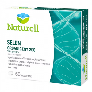 Naturell Selen Organiczny 200mcg 60 Tabletek
