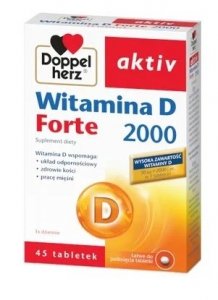 Doppelherz aktiv Witamina D Forte 2000, 45 tabletek