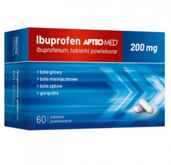 Ibuprofen APTEO MED 200 mg 60 tabletek powlekanych