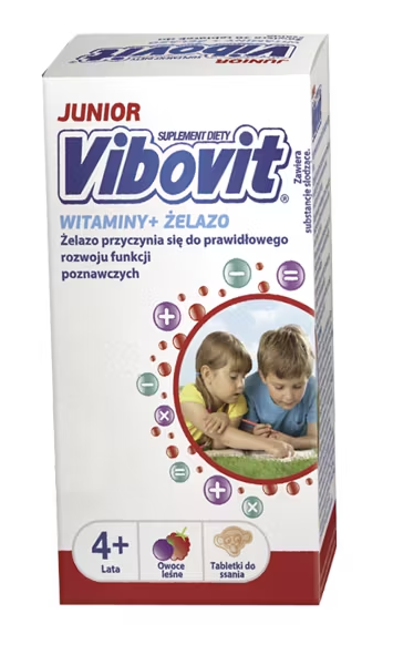 Vibovit Junior Witaminy + Żelazo 30 Tabletek
