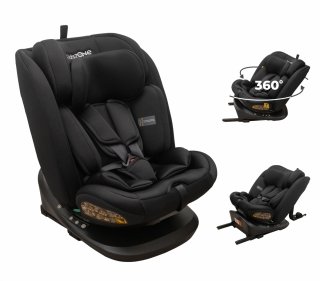Fotelik obrotowy 360° Kids Zone Excellent i-Size 0-36 kg czarny