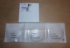Segments de piston Citroën C1, C3, Peugeot 1.2VTI C C3 AIRCROSS, C4 CACTUS, C-ÉLYSÉE, DS3, P 2008, 208, 301, 308 1.2THP 3 pièces
