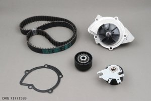 Pompe à eau d'origine + kit de courroie de distribution Citroën Peugeot 2.0HDI 16V 136CH, 71771583