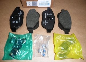 Plaquettes de frein CITROEN C3, C4, XSARA, PEUGEOT 206, 207 AVANT PEUGEOT 1007, 307 SYSTÈME DE FREINAGE BOSCH =1674873980 - CHAN