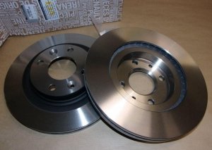 Disques de frein avant d'origine Renault pour RENAULT CLIO IV, TWINGO III, 402065054R, 402065054R