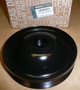Original  Poulie de vilebrequin Renault Espace IV, Renault Laguna II, Renault Megane II, Renault Trafic II 2.0D M9R ,  770027391