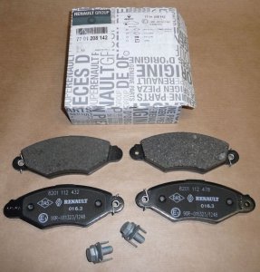 Original  Plaquettes de frein Renault Clio 1.2/1.4/1.2 16v/1.9d Girling ,  7701208142