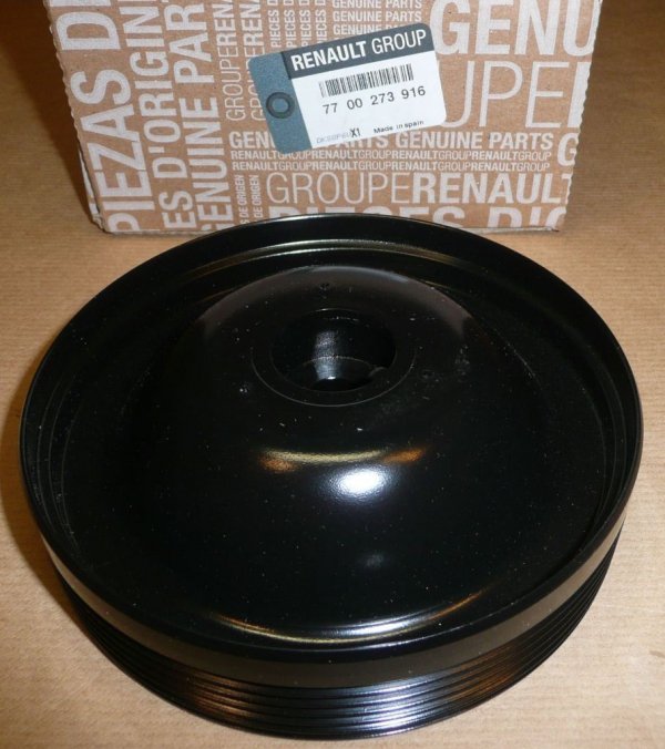 Original  Poulie de vilebrequin Renault Espace IV, Renault Laguna II, Renault Megane II, Renault Trafic II 2.0D M9R ,  7700273916