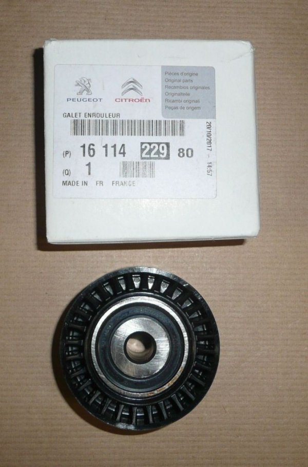 POULIE TENDEUR COURROIE trapézoïdale NEMO, BERLINGO 2/3 XSARA, PICASSO, 206, BIPPER, PARTNER II/III DIAMÈTRE 60/10 HAUTEUR 26MM ,  1611422980