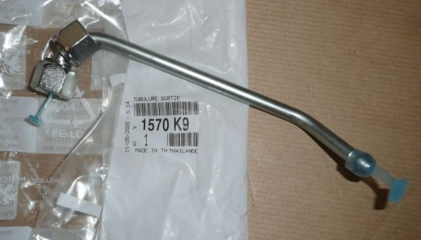 Conduite de carburant d'origine injecteur cylindre 4 Citroen Peugeot 2.2 HDI 2006- , 1570K9 , 1570.K9 , 9659296780 , 1372350
