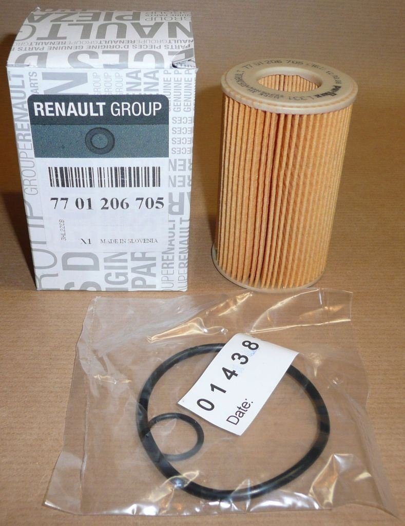 Original  Filtre à huile Renault Clio II, Renault Kangoo, Renault Thalia, Renault Twingo 1.0/1.1/1.2 cartouche ,  7701206705