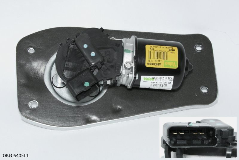 Original  MOTEUR D'ESSUIE-GLACE Peugeot PARTNER 01- AVANT, 6405L1