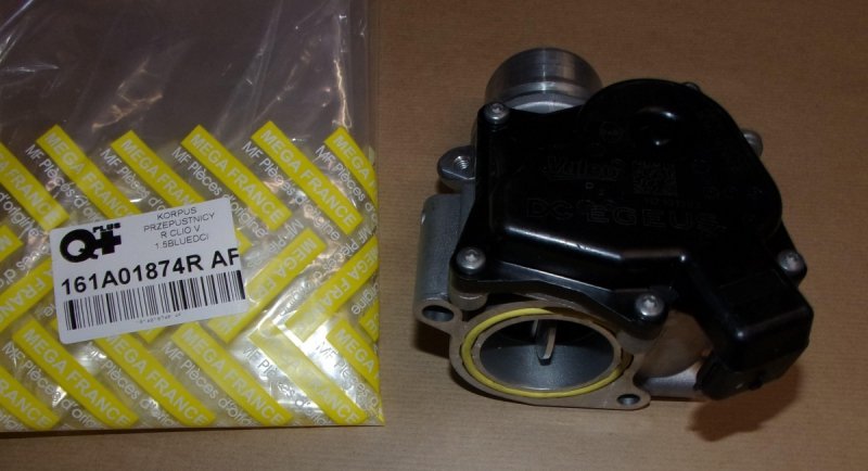 Corps de papillon Renault Clio V 1.5 BlueDCI, 161A01874R, 