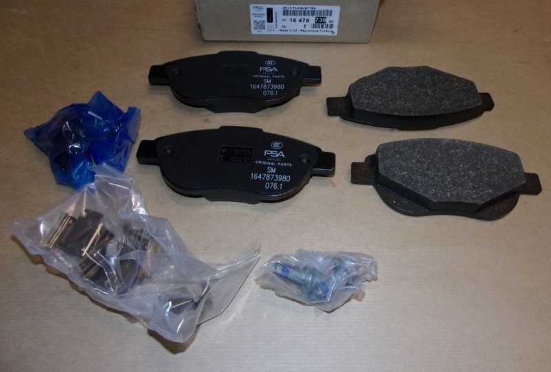 Original  Plaquettes de frein Citroën C3, Citroën C4, Citroën Xsara, Peugeot 206, Peugeot 207 avant Peugeot 1007, Peugeot 307 système de freinage Bosch ,  1647873980