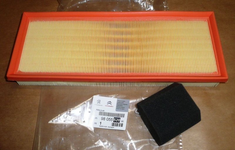 Filtre à air Citroën C3 II, Citroën C4 III, Peugeot 3008, 5008 1.2, 9805552080, 9805552080, 