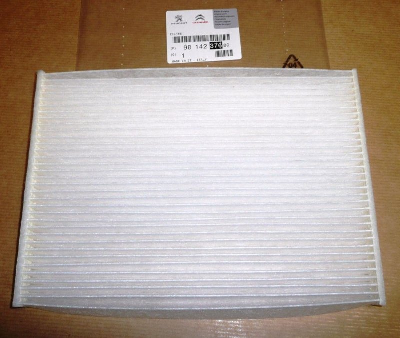 Filtre d'habitacle Citroën C-Elysée, Peugeot 301, 9814237680, 9814237680, 