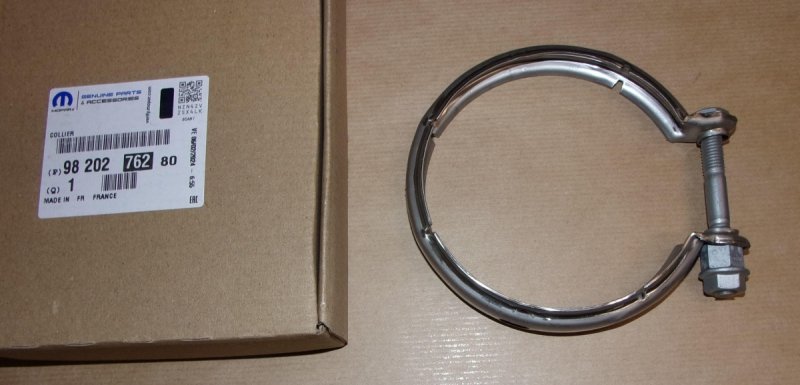 Collier de tuyau de catalyseur Peugeot 5008, 9820276280, 9820276280, 