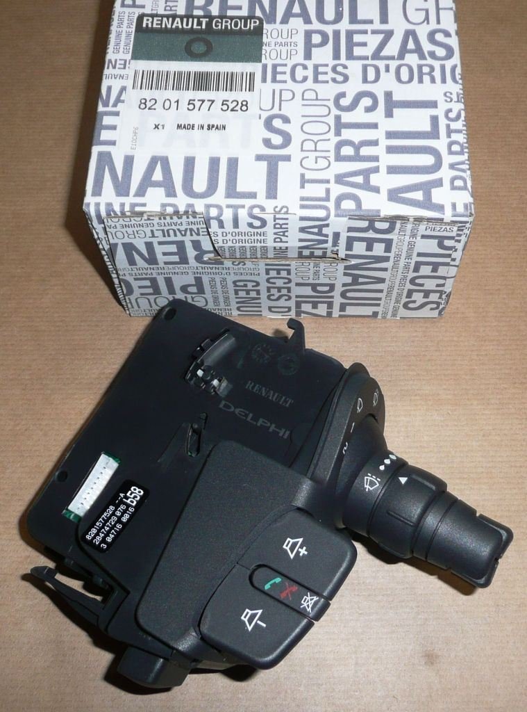 Original  Interrupteur d'essuie-glace Renault Kangoo II , 8201577528