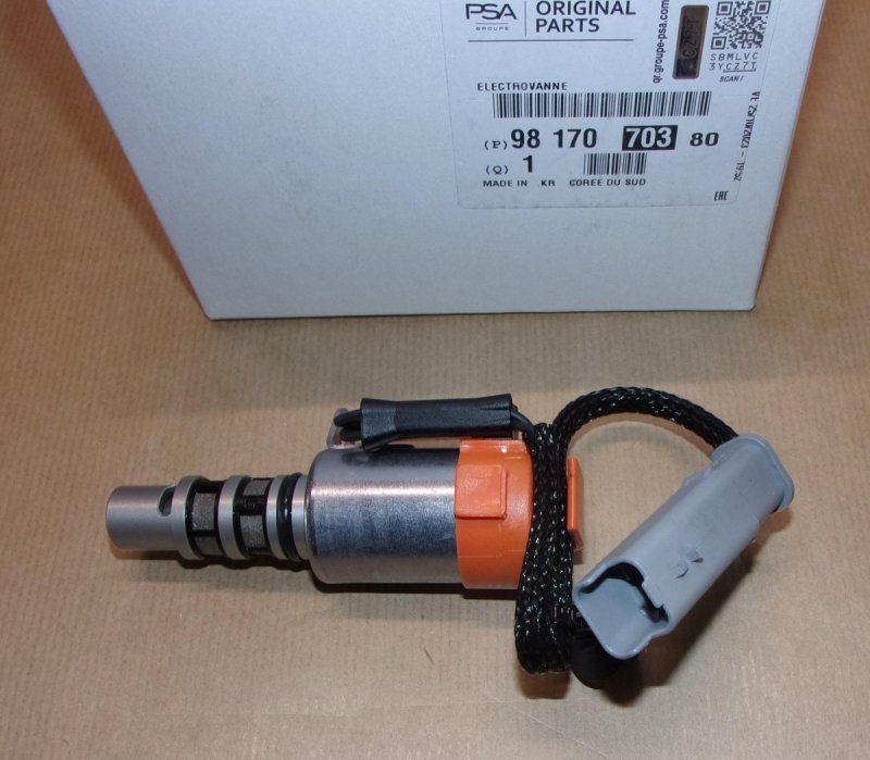 Électrovanne de la pompe à huile Peugeot 5008 II, 9817070380, 9817070380, 
