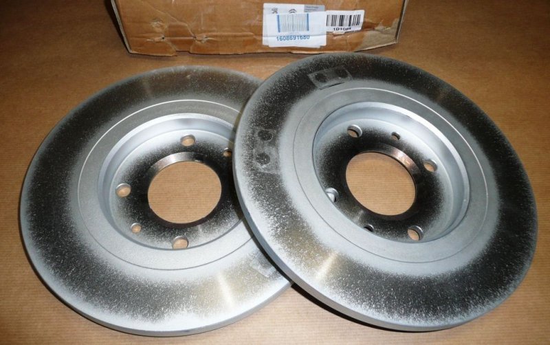 Disque de frein complet CITROEN C2, C3, PEUGEOT PARTNER AVANT 2 PIÈCES NON VENTILÉES PEUGEOT 301 ,  1608691680