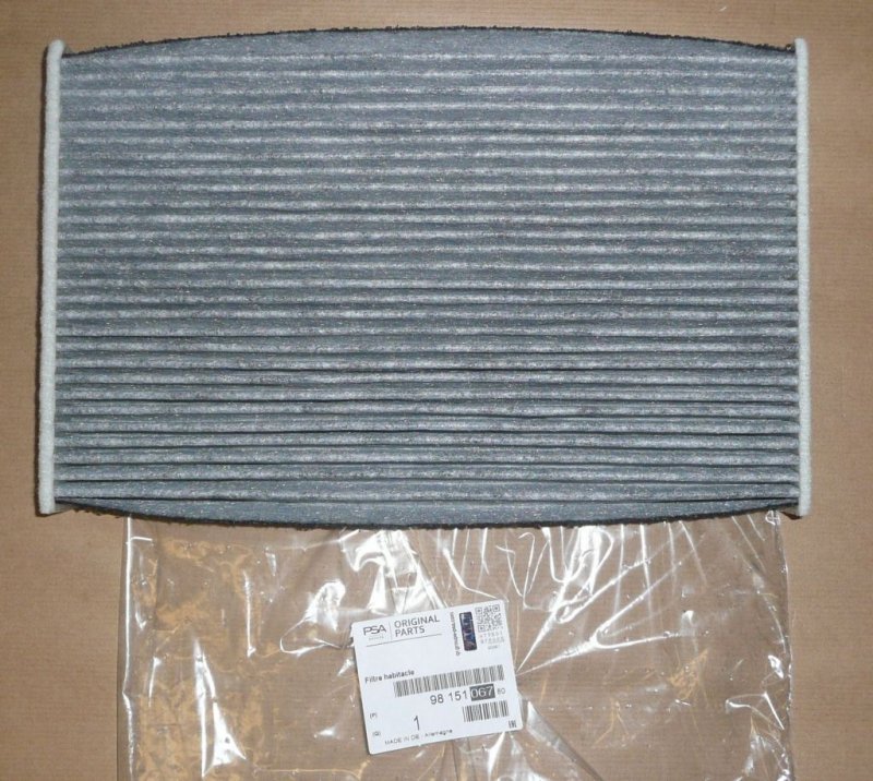 Filtre d'habitacle Citroën C3 Aircross, 9815106780, 9815106780, 