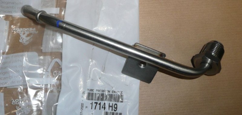 Tube de catalyseur Citroën C2, Peugeot 207 1.6 HDI, 1714.H9, 1714H9