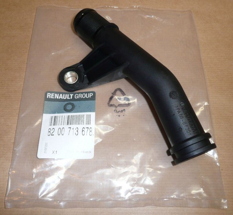 Original  Conduite de radiateur Renault Clio I,II,III,Kangoo Captur,Espace III,IV,Fluence,Laguna I,II,III,Master II,Megane I,II,III,Scenic I,II,III,Trafic II,Vel Satis en plastique , 8200713678