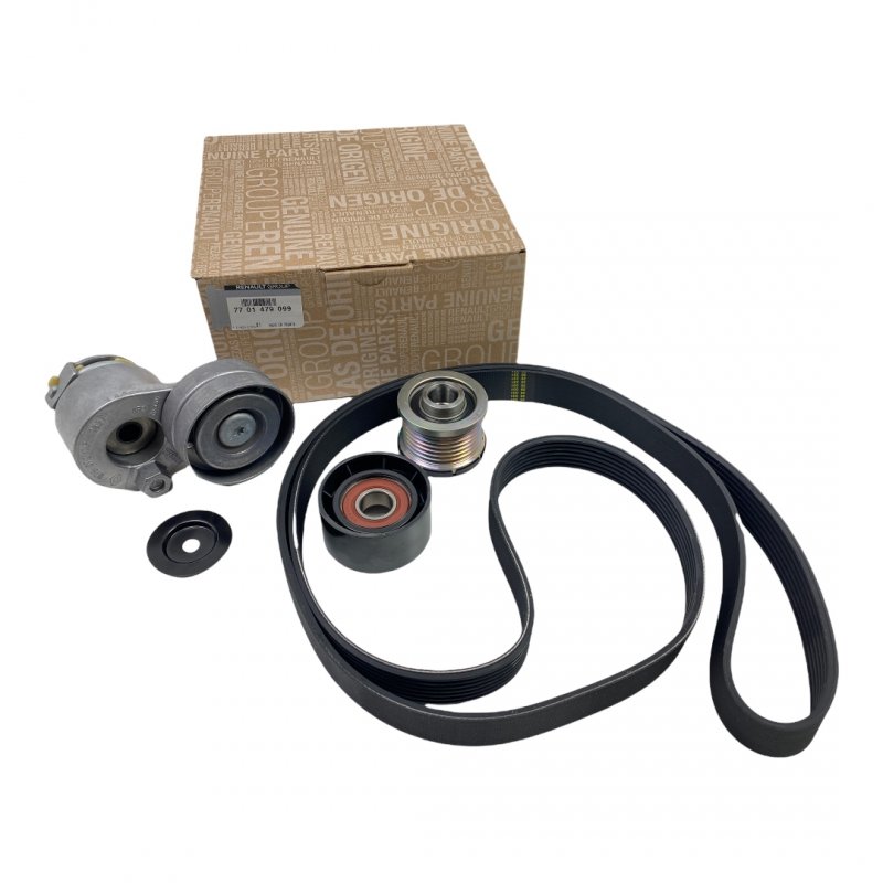 OE d’origine kit de courroie trapézoïdale 7PK/1795 mm Renault Opel Nissan , 7701479099