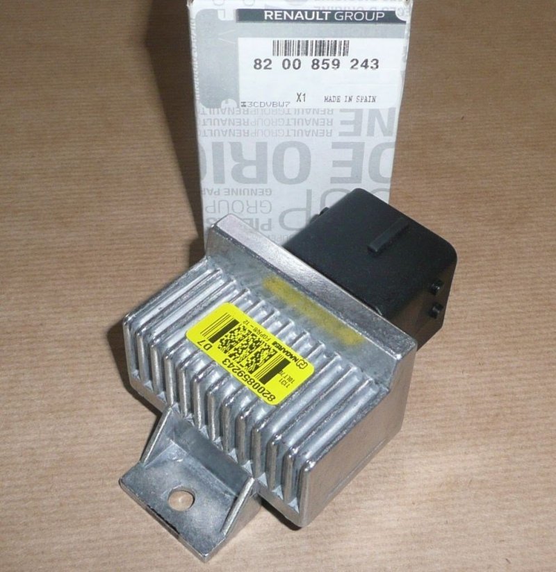 Relais de bougies de préchauffage d'origine Megane Scenic Clio Kangoo Master 1.5/1.9/2.0 DCI, 8200859243, 1106700Q0B, 8200859243