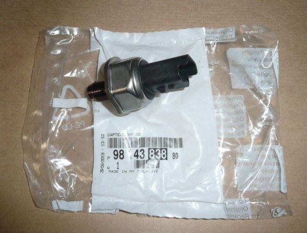 Capteur de pression de carburant d'origine régulateur de pression Citroën Peugeot 2.0 HDI 163/BlueHDi, 9814383880, 9814383880, 98 143 838 80, 9814383880, 9663305480,