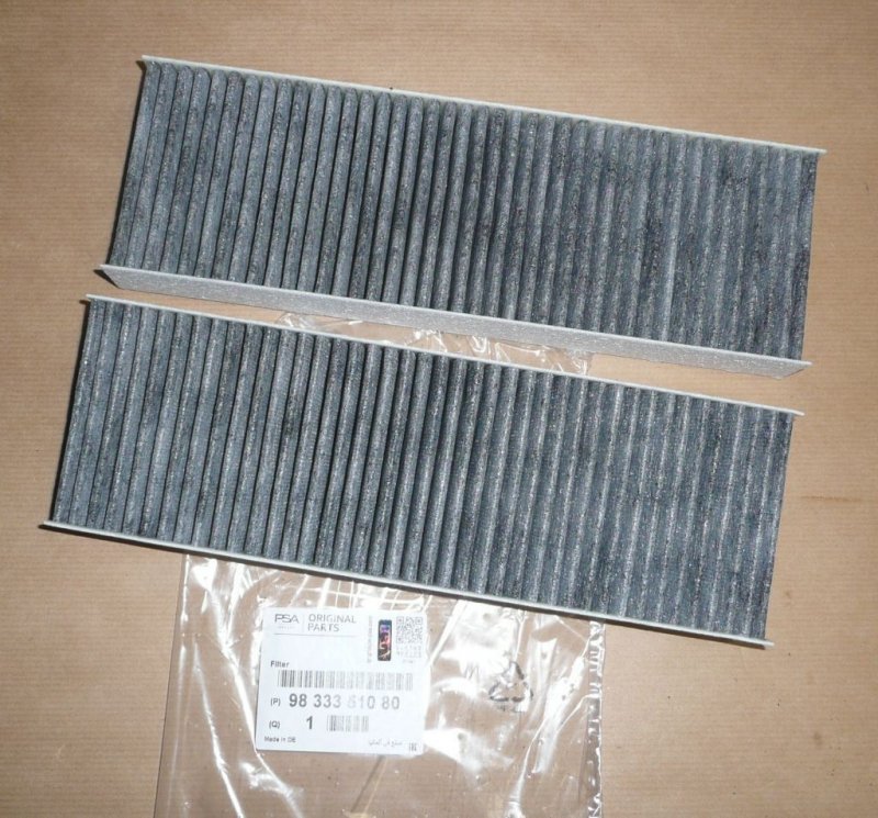 Filtre d'habitacle Peugeot 208, 2008, 9833351080, 9833351080, 
