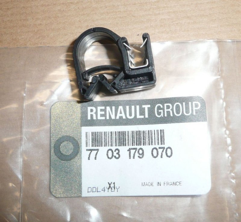 Original  Clip de fixation des câbles Renault , 7703179070