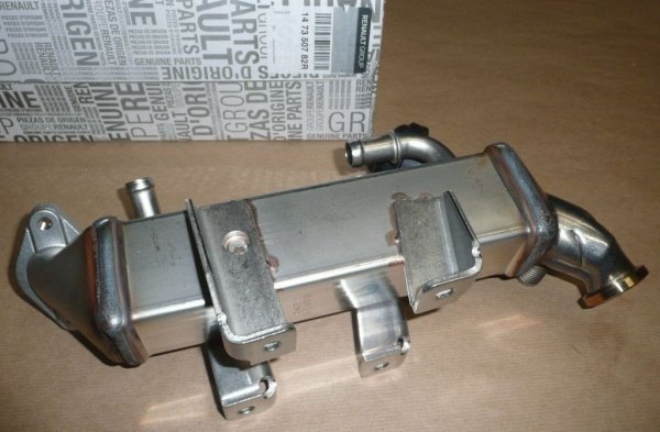 ÉCHANGEUR DE CHALEUR D'ÉCHAPPEMENT AGR D'ORIGINE RENAULT Master III Laguna Espace 2.0-2.3DCI, 147350782R, 8200910446, 147350782R