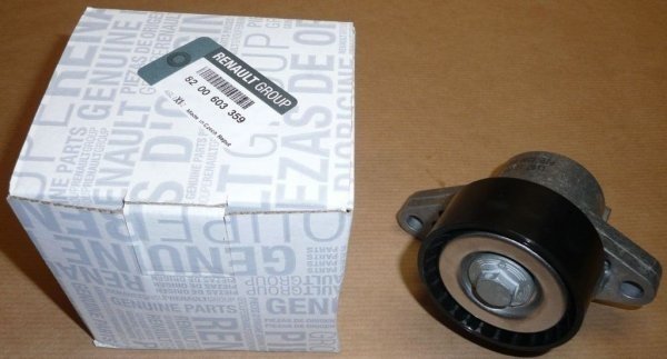 Bras tendeur de courroie trapézoïdale à nervures pour RENAULT Megane Clio Kangoo Espace DACIA Logan Duster mot. 1.4,1.6 + a/c 8200603359