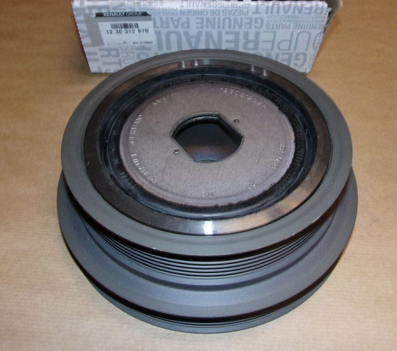 Poulie de vilebrequin Renault Master III 2.3DCI, 123031297R, 