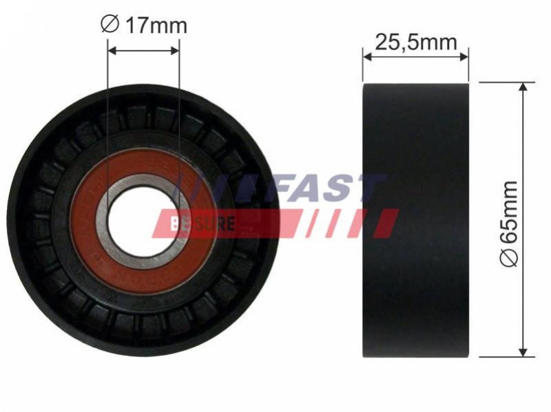 TENDEUR DE COURROIE TRAPÉZOÏDALE À NERVURES FIAT DUCATO 06>/ 14> POULIE RENVOI