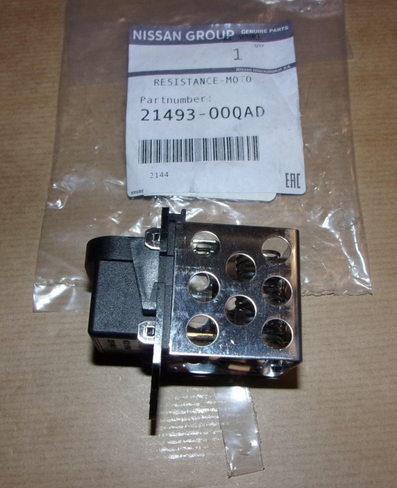 Résistance de ventilateur Renault Laguna II, Modus, 2149300QAD, 