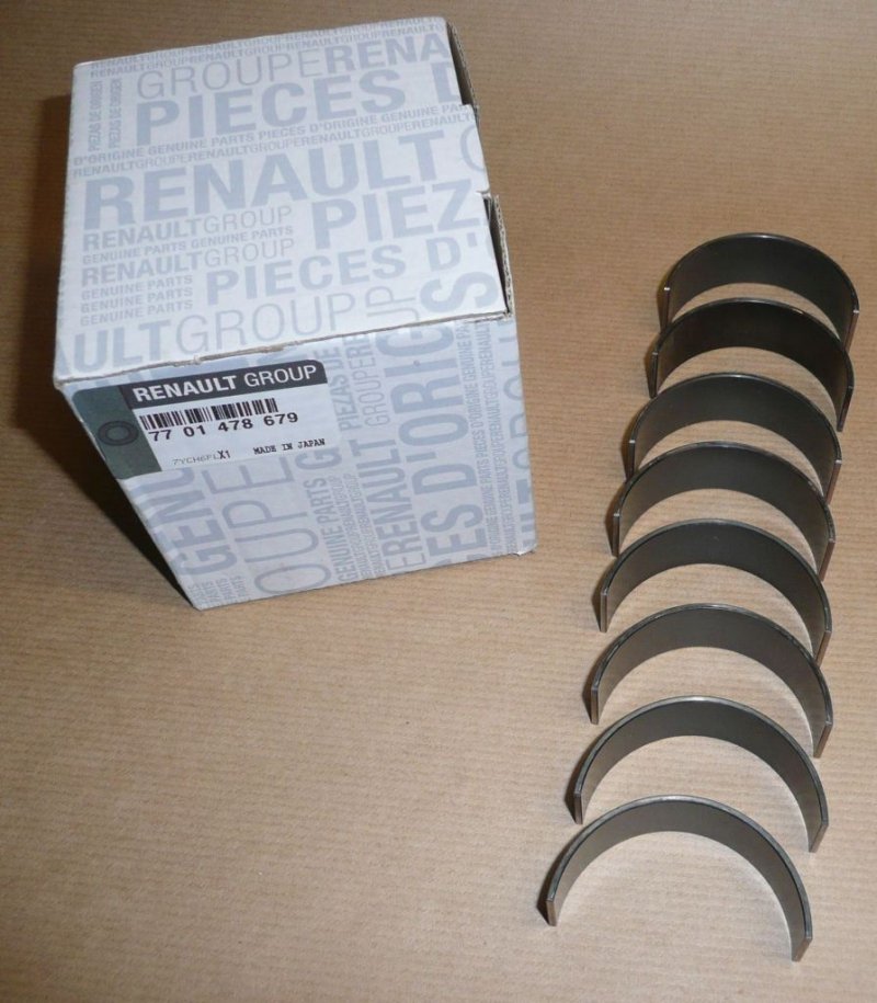 Original  Coussinets de bielle. ensemble Renault Laguna III, Renault Master III 2.2 DCI, 2.5 DCI , 7701478679