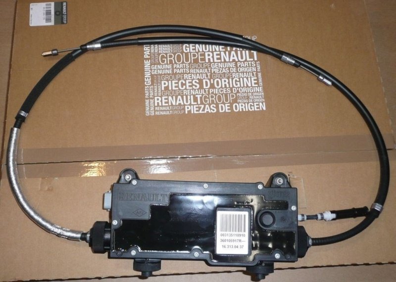ORIGINAL commande de frein à main pour frein de stationnement Renault Laguna III, 360105917R, 360100002N, 360109753R