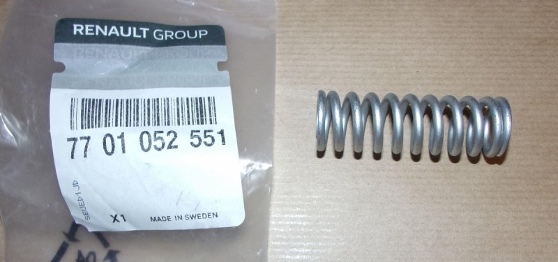 Original  Ressort de pédale d'embrayage Renault Trafic II ,  7701052551
