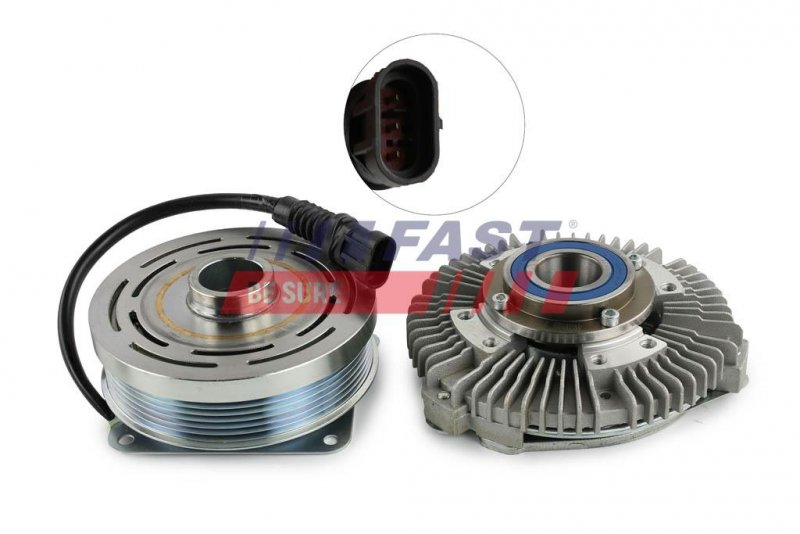 EMBRAYAGE, VENTILATEUR DE RADIATEUR IVECO DAILY 06> ÉLECTROAIMANT 09> / 14> 6PK 3-PIN